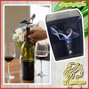 NFL Shoe Bottle stopper NEW - COLTS - blue white rhinestone - silver